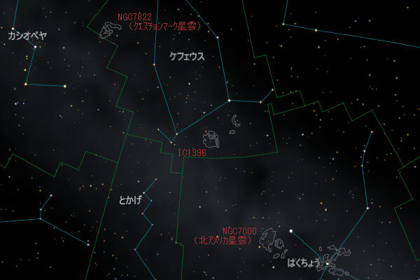 IC1396の位置