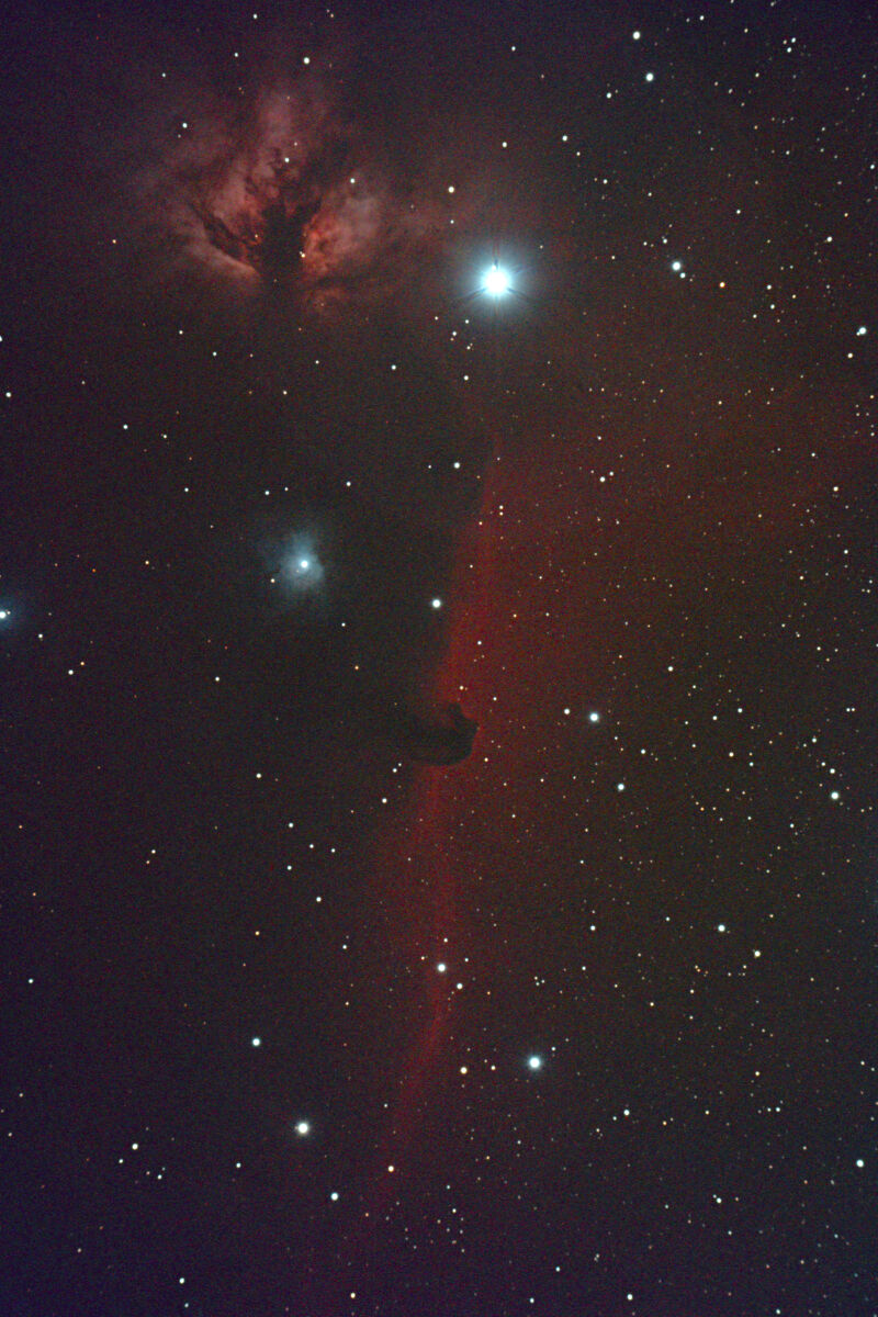 馬頭星雲 Ic434 暗黒星雲 オリオン座