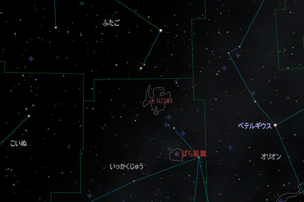 NGC2264の位置