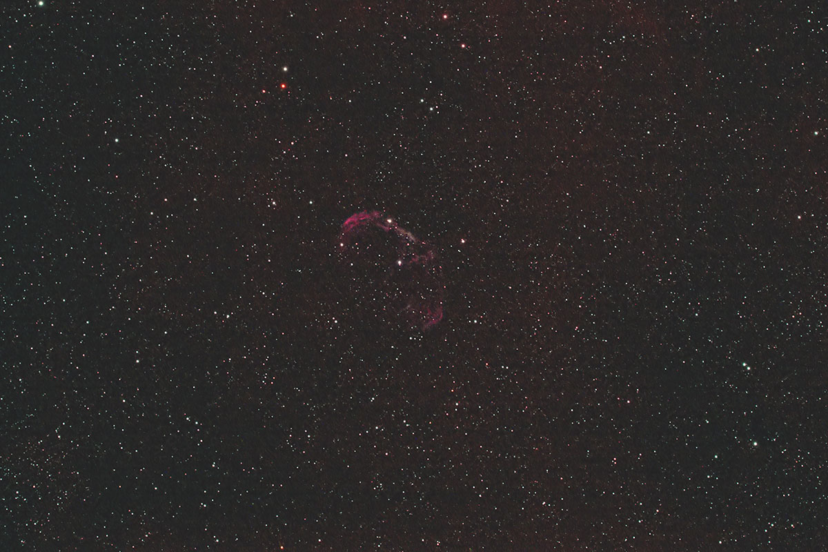クレセント星雲（三日月星雲） NGC6888（散光星雲、はくちょう座）