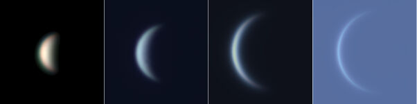 金星の形と大きさの変化